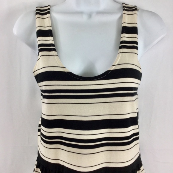 J. Crew Villa Dress In Black And White Stripe - Picture 4 of 8